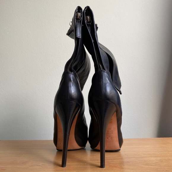 Alexander McQueen Open Toe Ankle High Heel Boots Size 39.5 - Picture 6 of 16